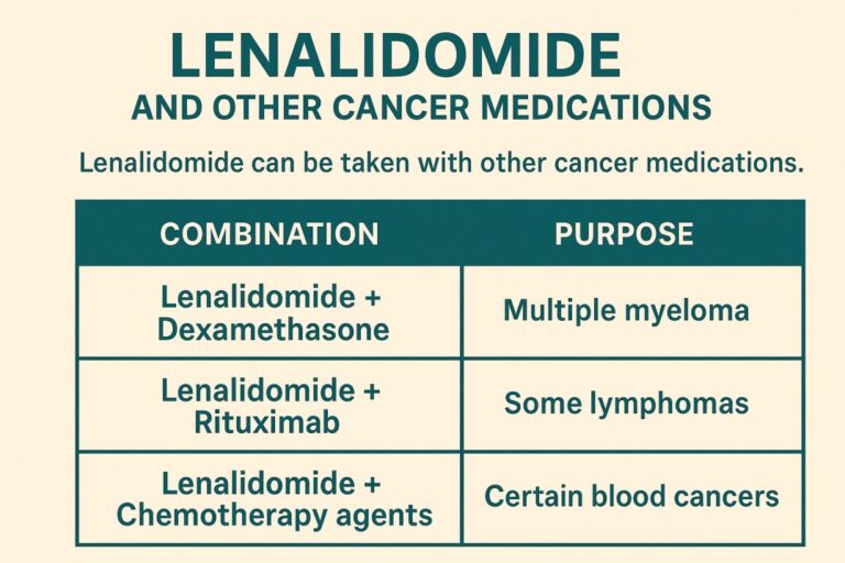 Can Lenalidomide be taken with other cancer medications